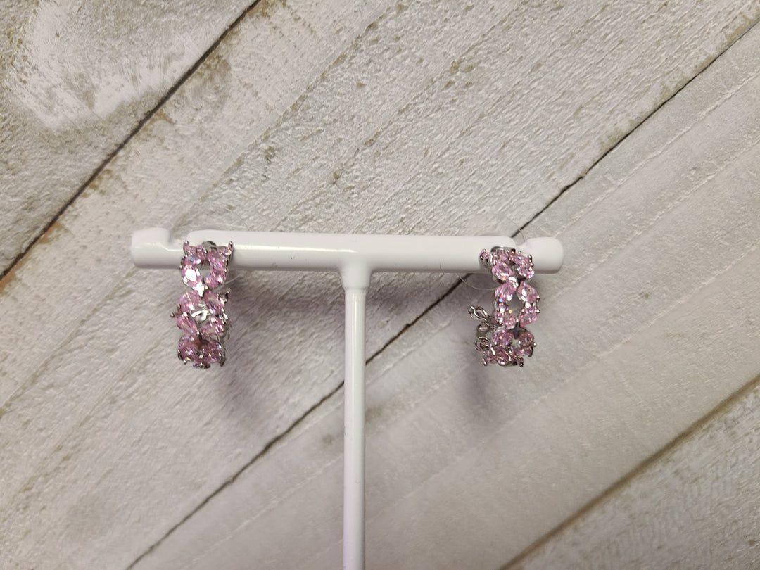 CZ Violet Earrings