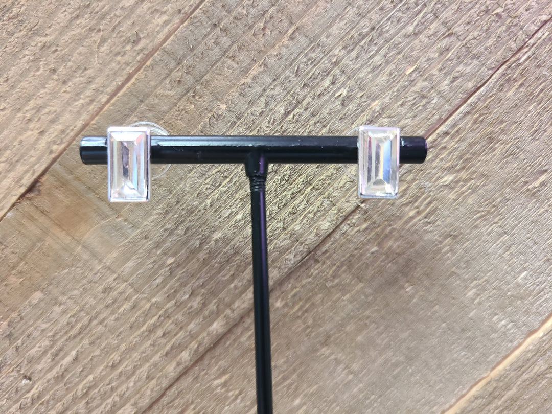 Rectangle Gem Earring