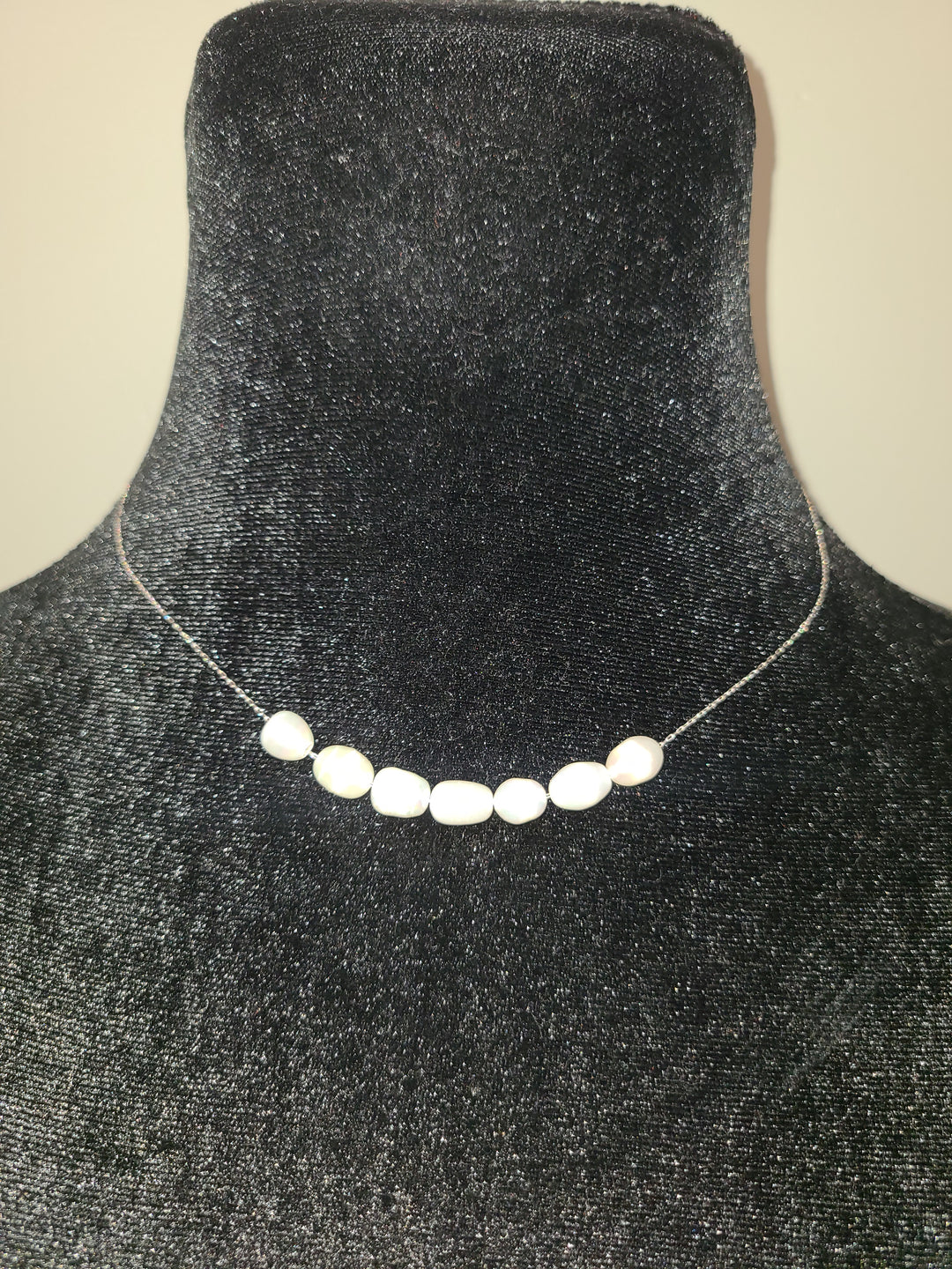 Pearl Necklace and Earring Set