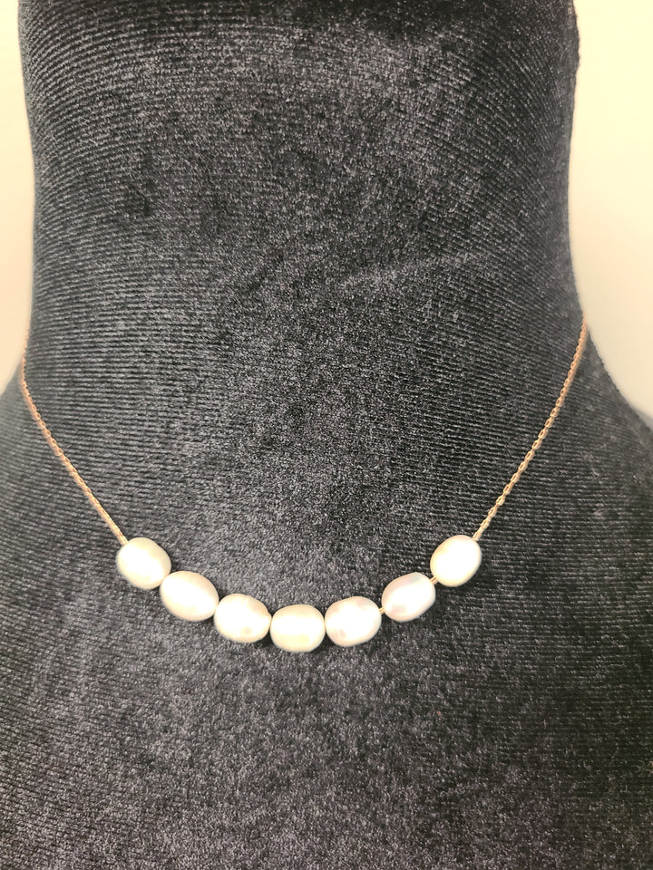 Pearl Necklace and Earring Set