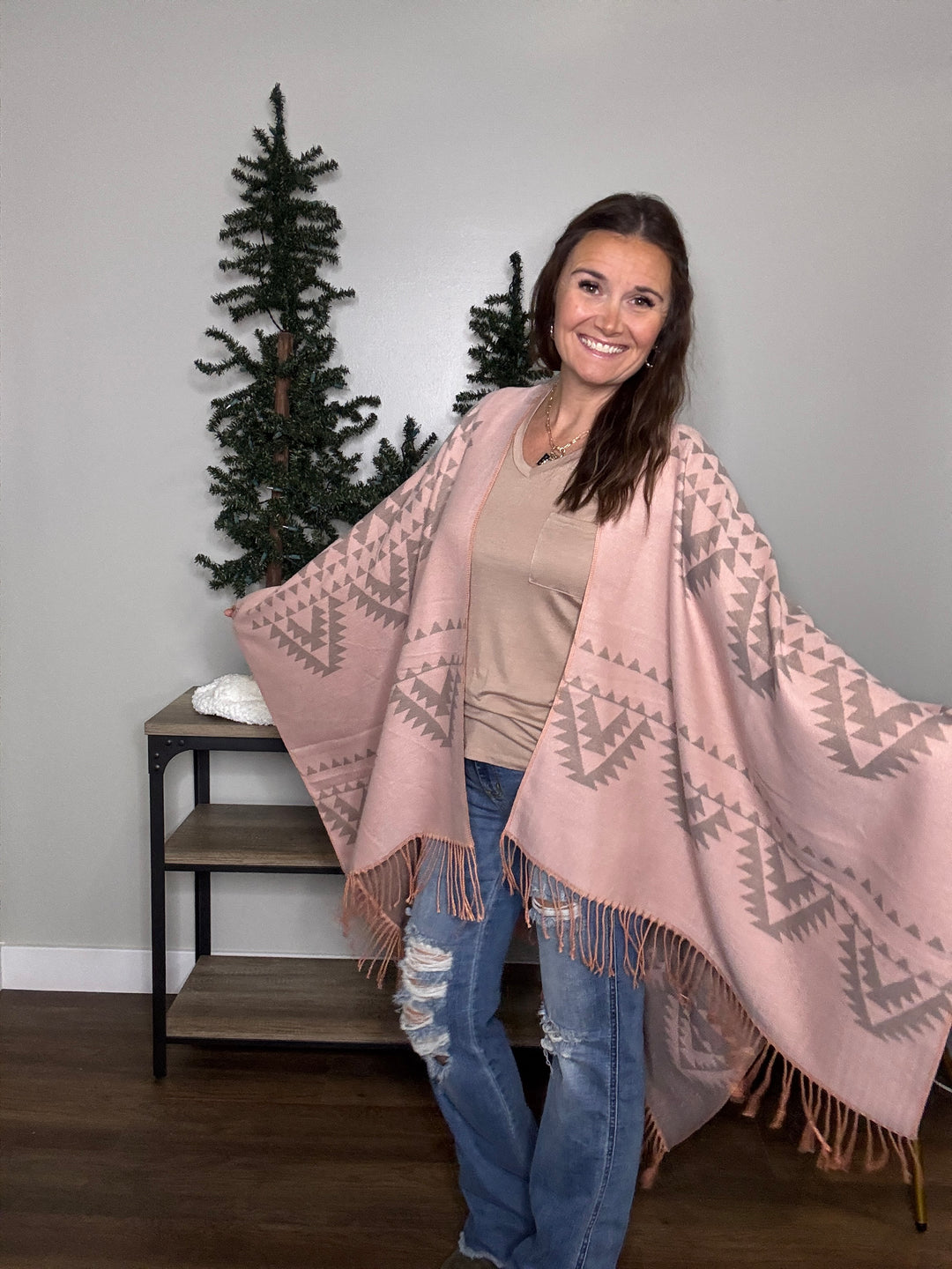 Aztec Printed Kimono