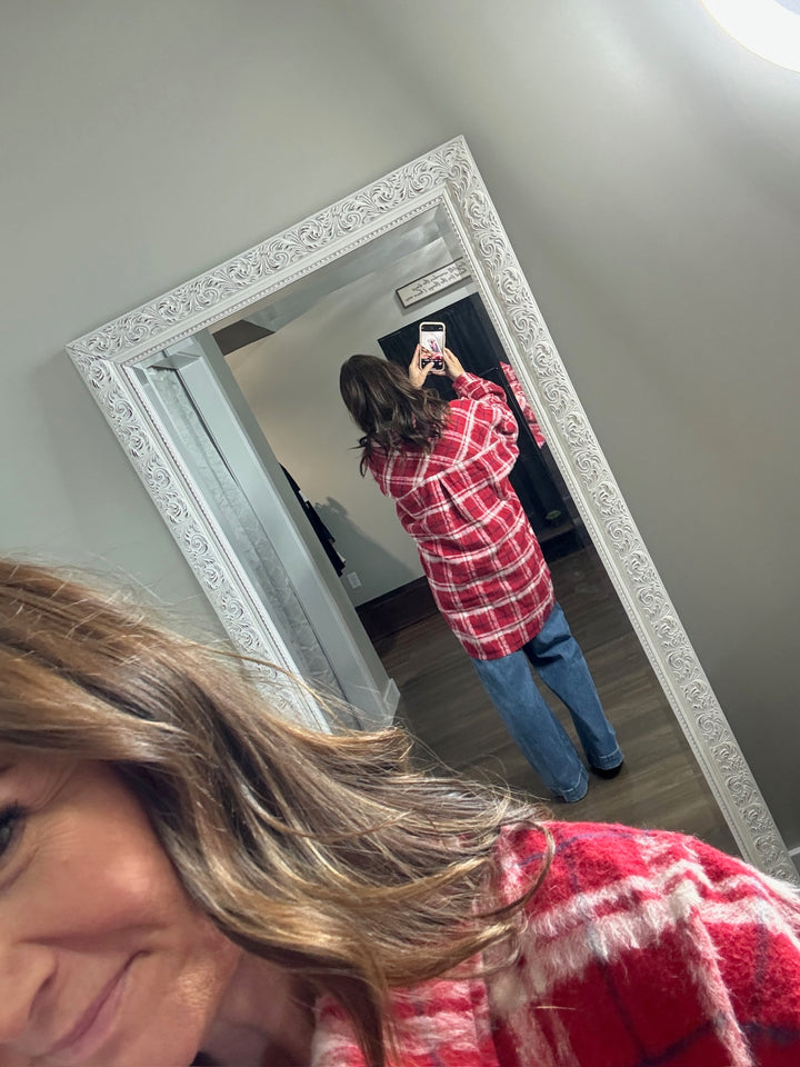 Red Plaid Shacket