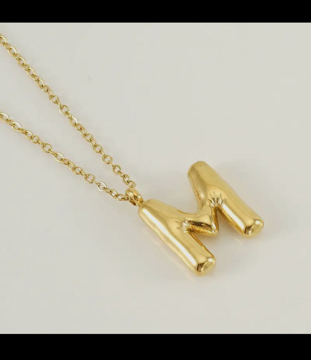 Bubble Letter Necklace