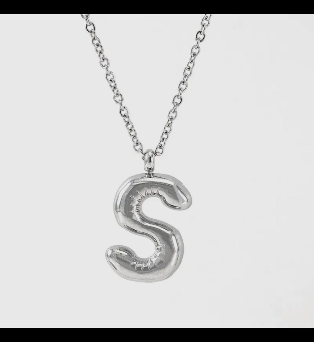 Bubble Letter Necklace