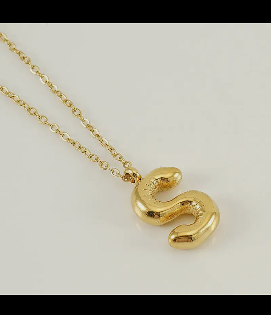 Bubble Letter Necklace