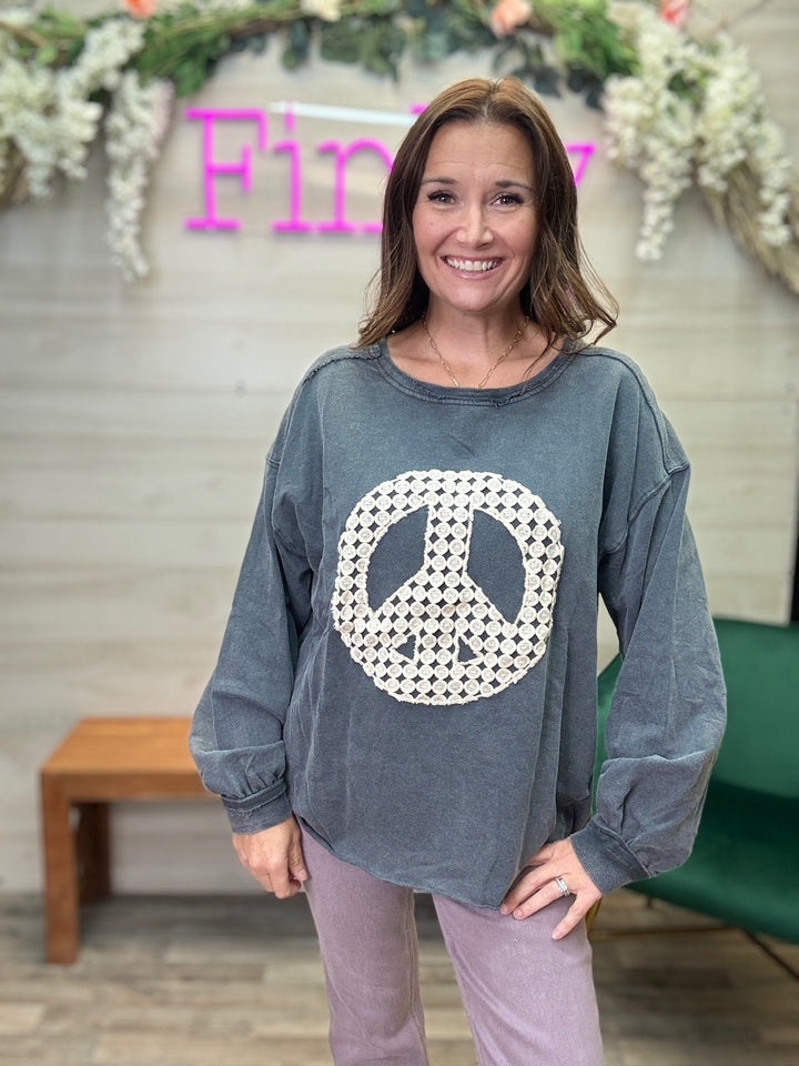 Long Sleeve Peace Top