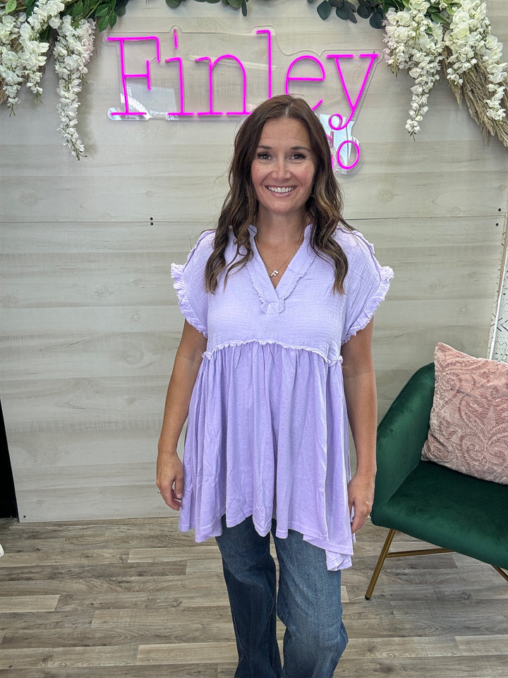 Lavender Tunic Top