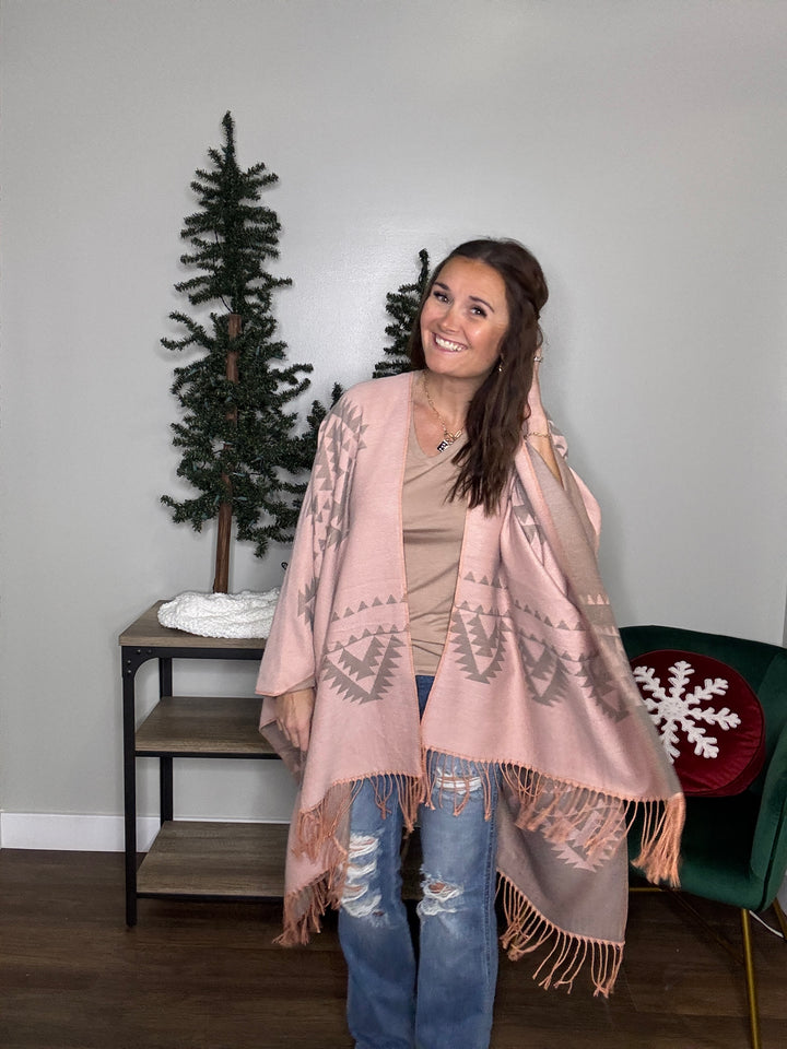 Aztec Printed Kimono