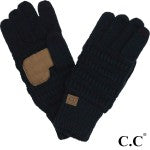 C.C. Ribbed Smart Touch Gloves