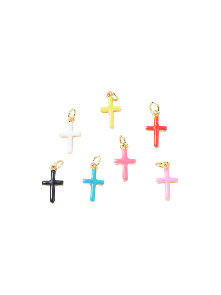 Gold Enamel Cross Assorted