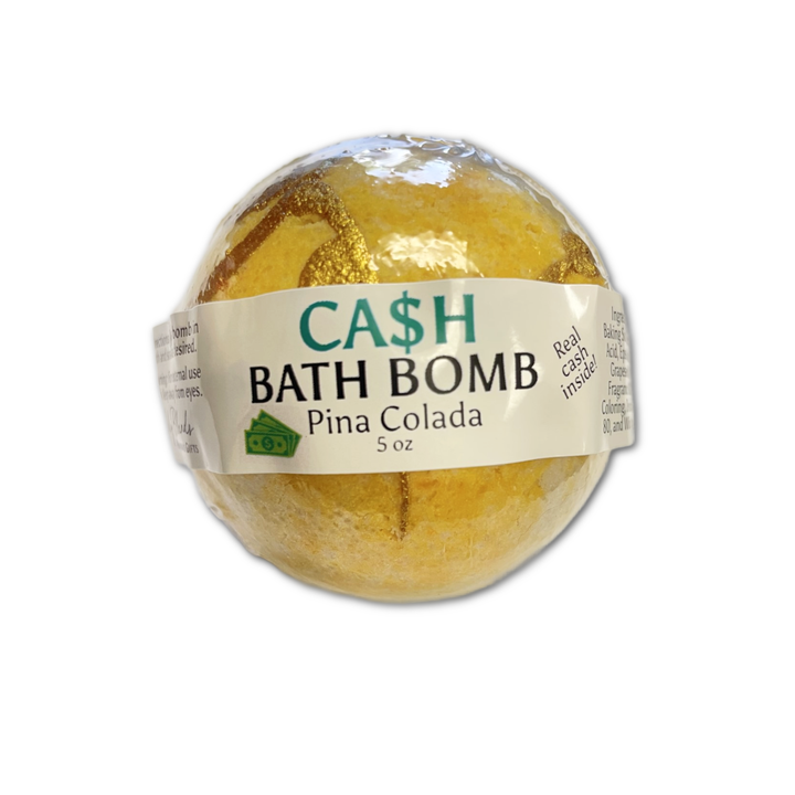 Cash Money Bath Bombs: Pina Colada (Yellow)